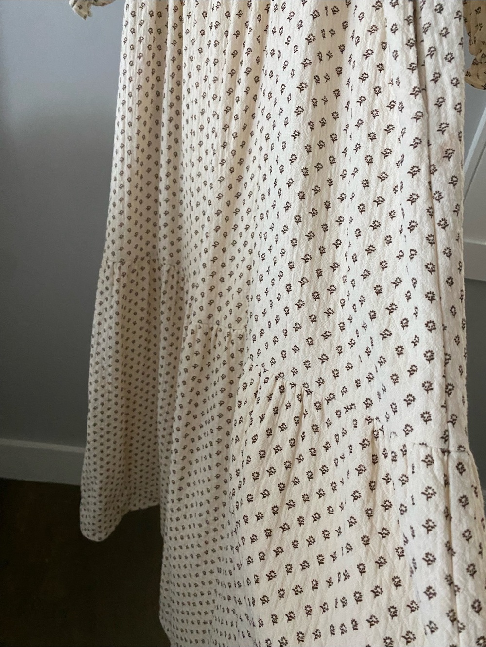 Neuflora Smocked Midi Dress with Puff Sleeves - Picture 5 of 8